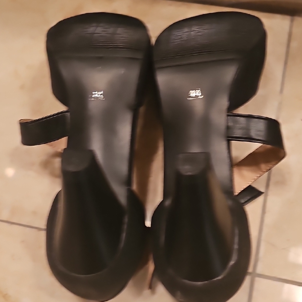 Black Ankle-Strap Heels - Picture 8 of 8